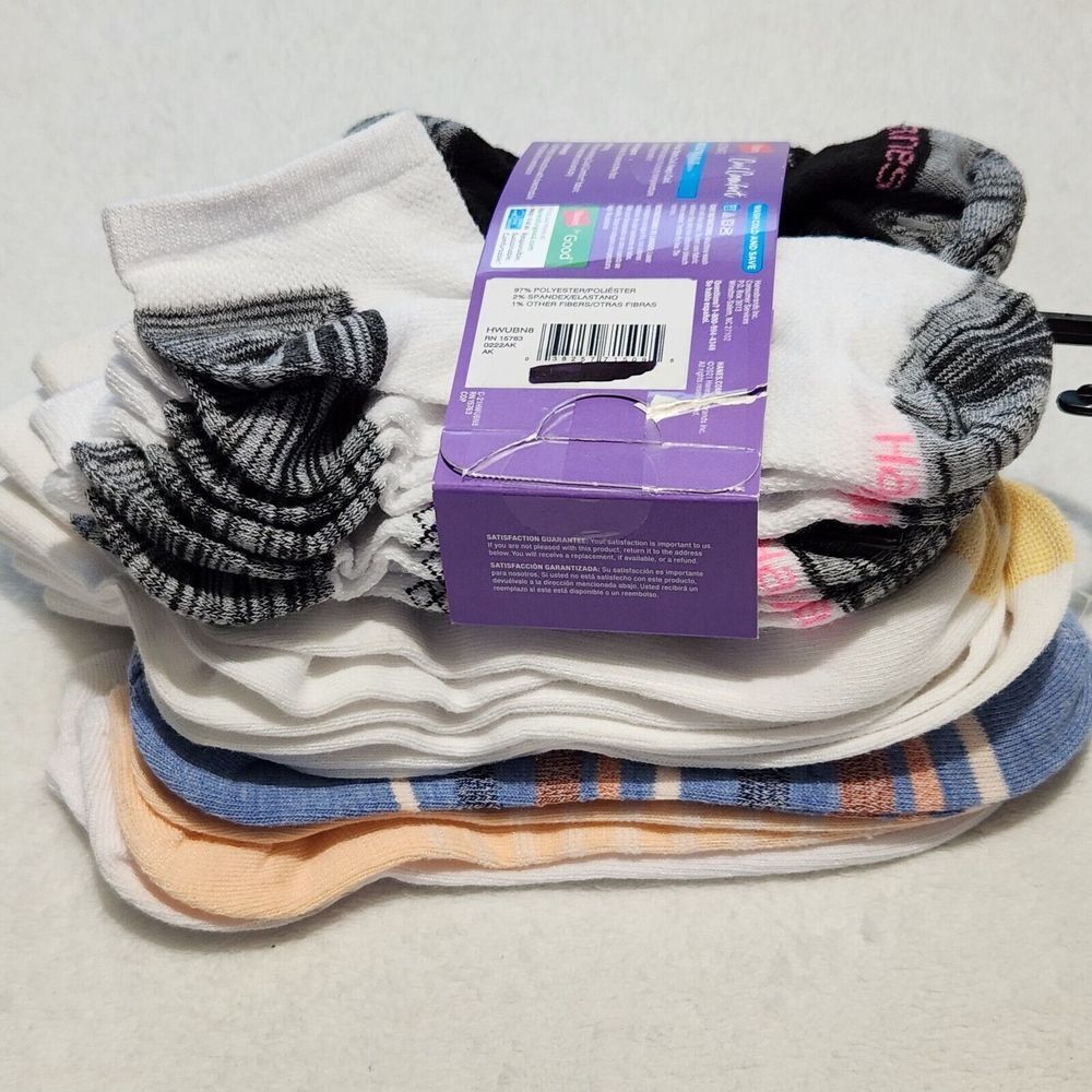 Hanes Socks For Womens Size 5-9 Multicolor 13 Pairs   B6 - Picture 8 of 8